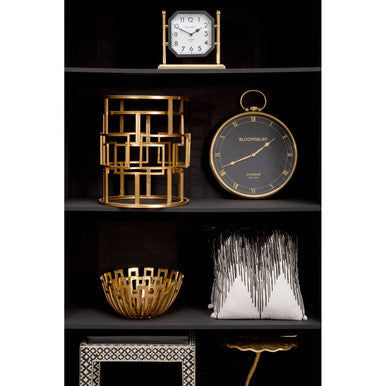 Bosie Ozella Black and White Embroidered Cushion