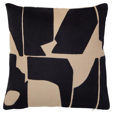 Bosie Ozella Natural And Black Square Cushion
