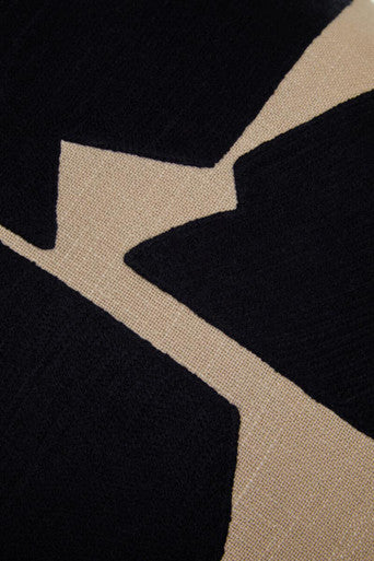 Bosie Ozella Natural And Black Square Cushion
