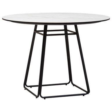 Imperia Ceramic Marble Effect Round Dining Table