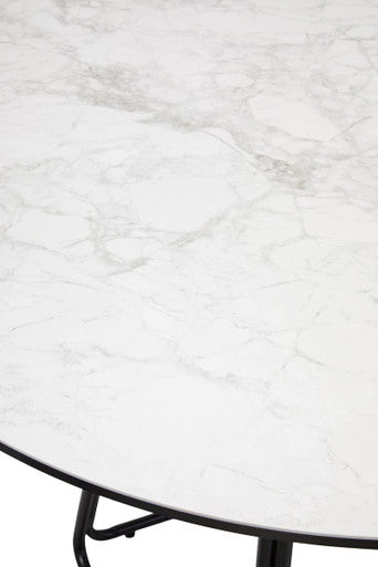 Imperia Ceramic Marble Effect Round Dining Table