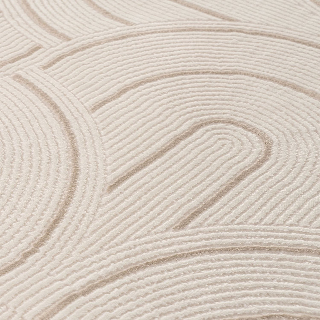 Carmel Cream-Beige Geometric Rug | 6070