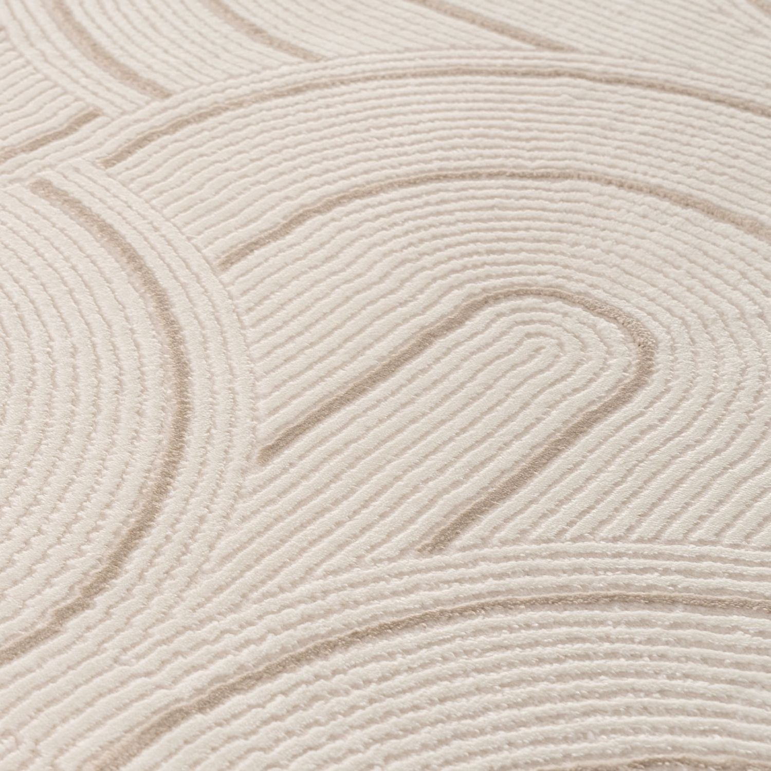 Carmel Cream-Beige Geometric Rug | 6070