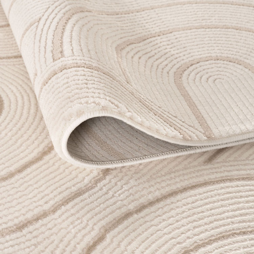 Carmel Cream-Beige Geometric Rug | 6070