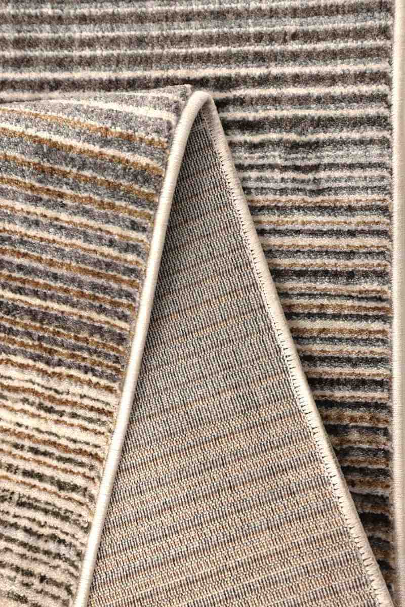 Aspre Shades Lines Rug – Brown Striped