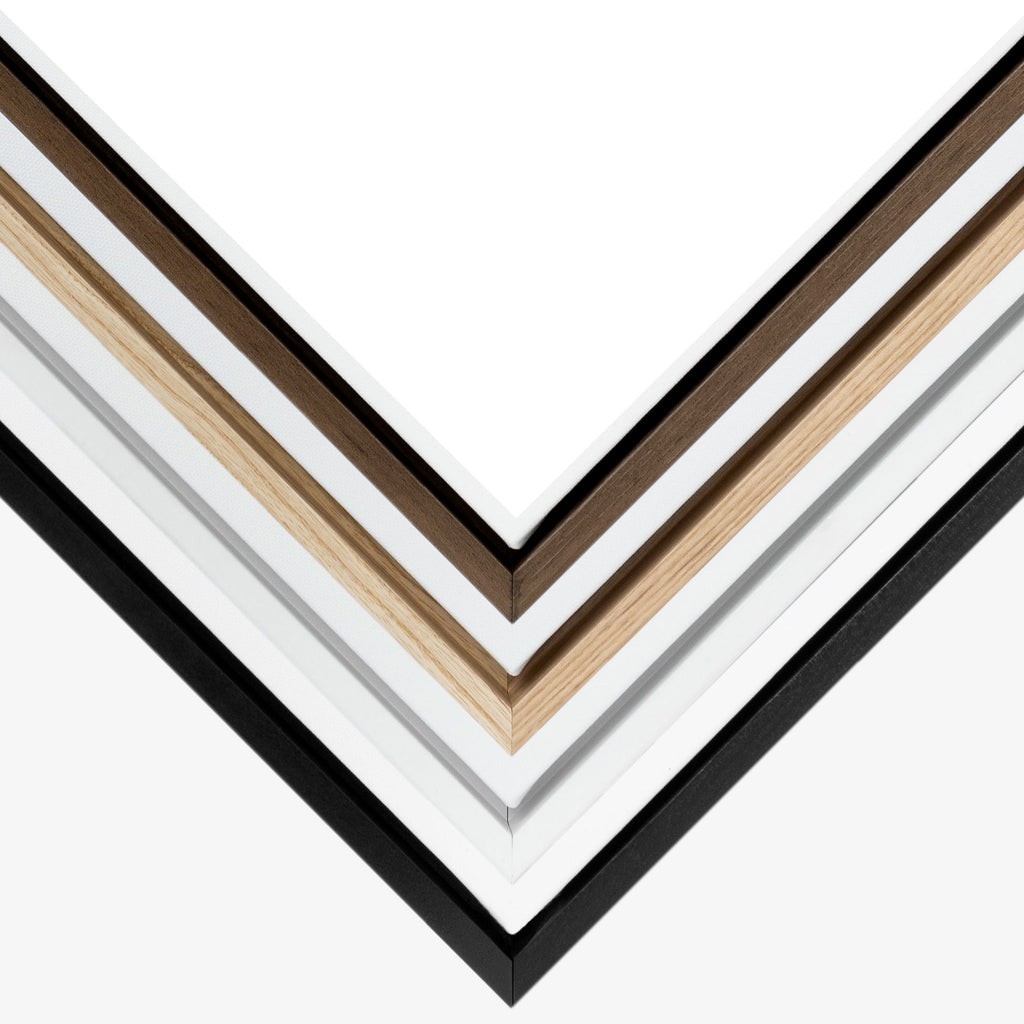 Soft White Brushstrokes Framed Printed Canvas