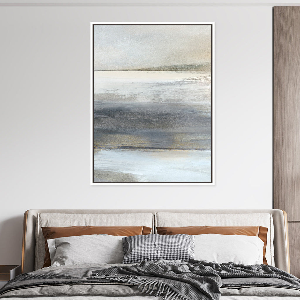 Land 1 Framed Printed Canvas