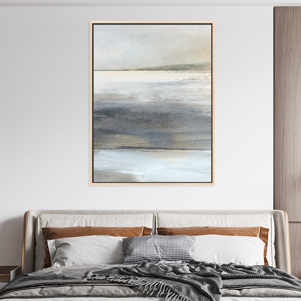 Land 1 Framed Printed Canvas