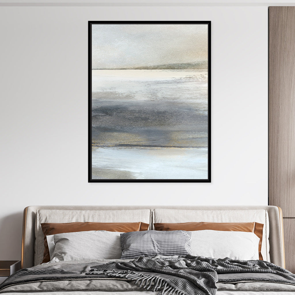 Land 1 Framed Printed Canvas