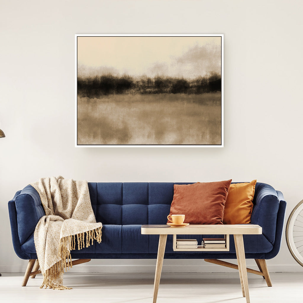 Earthen Horizon Framed Printed Canvas