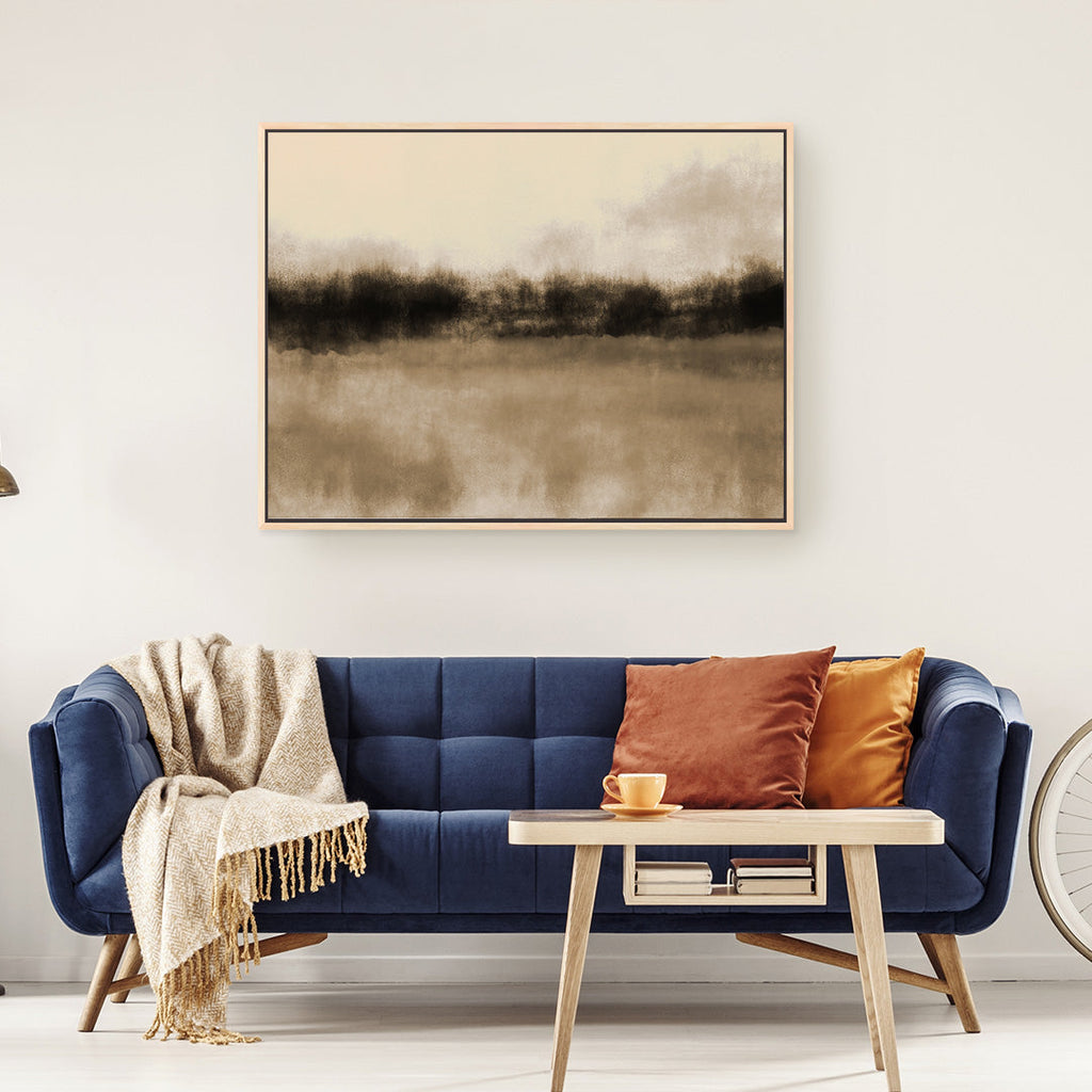 Earthen Horizon Framed Printed Canvas