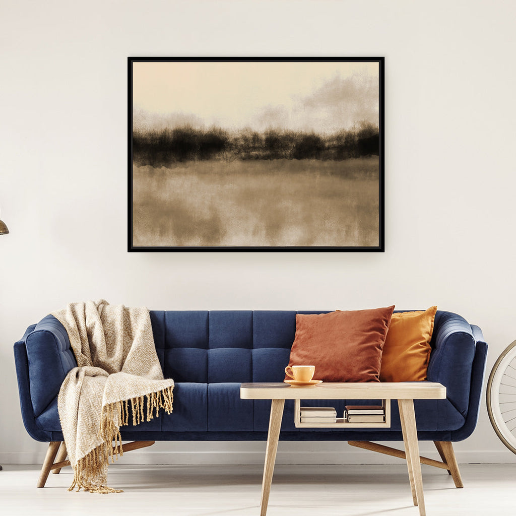 Earthen Horizon Framed Printed Canvas