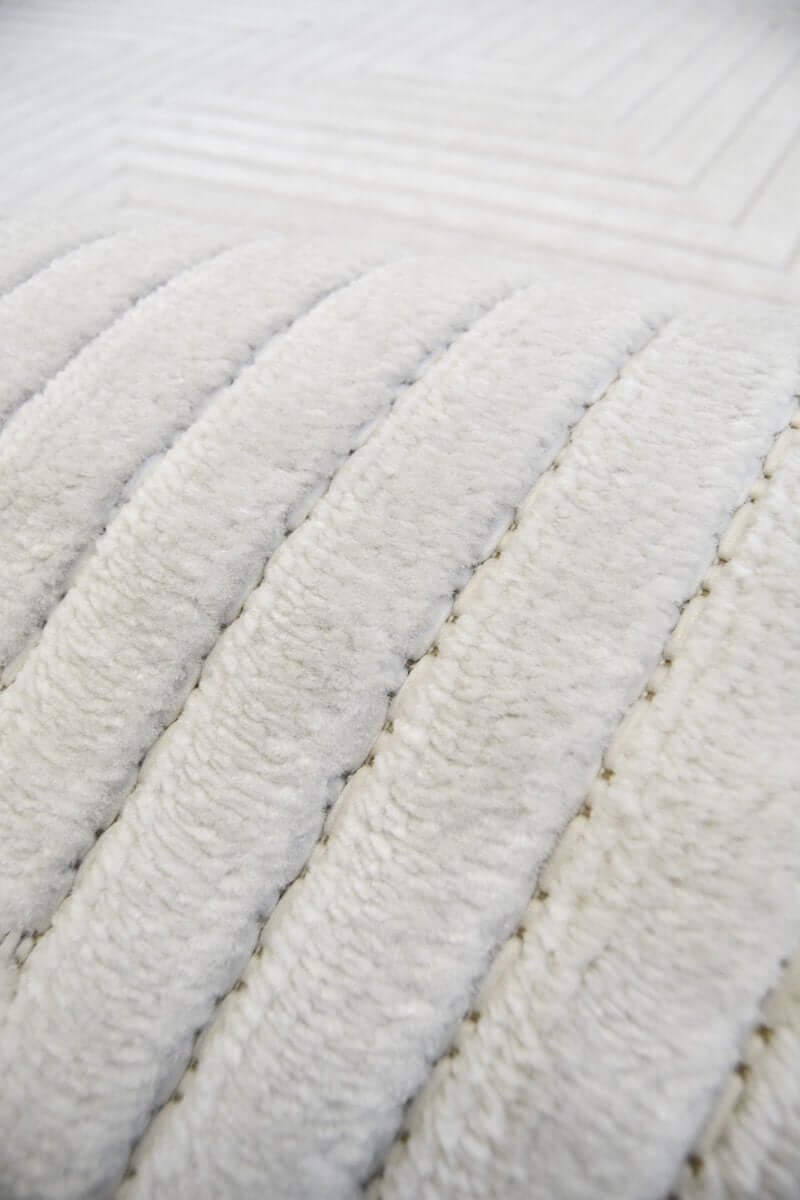 Malmo Maze Rug – Geometric 3D Textured Design