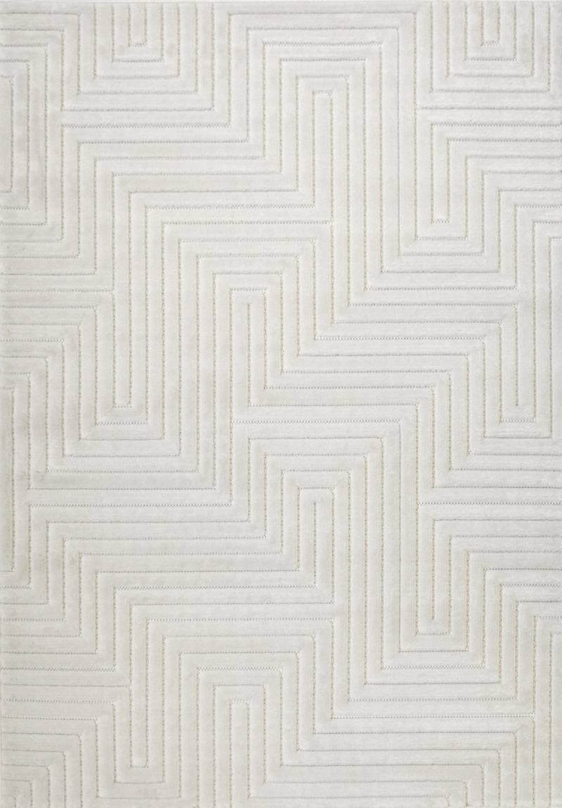 Malmo Maze Rug – Geometric 3D Textured Design