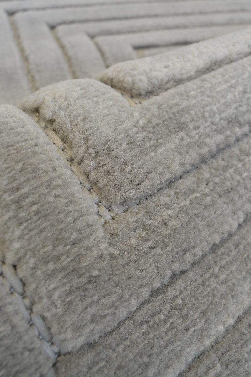 Malmo Maze Rug – Geometric 3D Textured Design