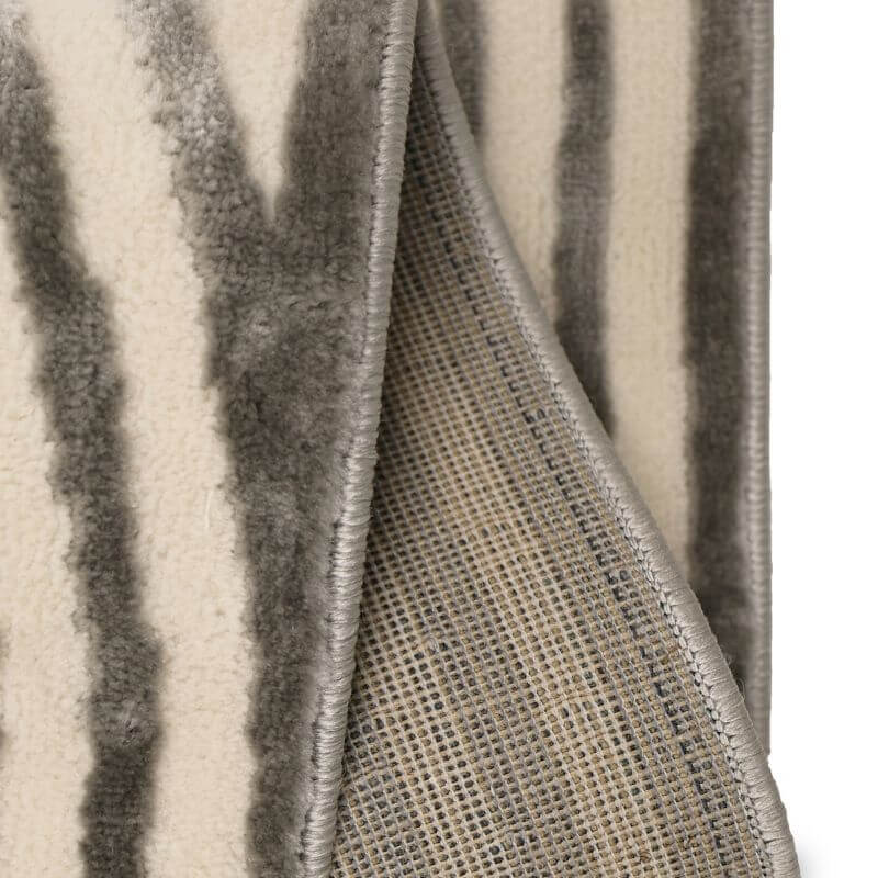 Zeo Deco Rug – Soft 3D Texture in Beige & Blue