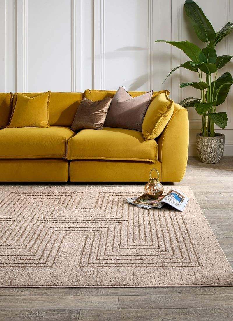 Abstract Stripes & Geometric Pattern | Neutral Tones