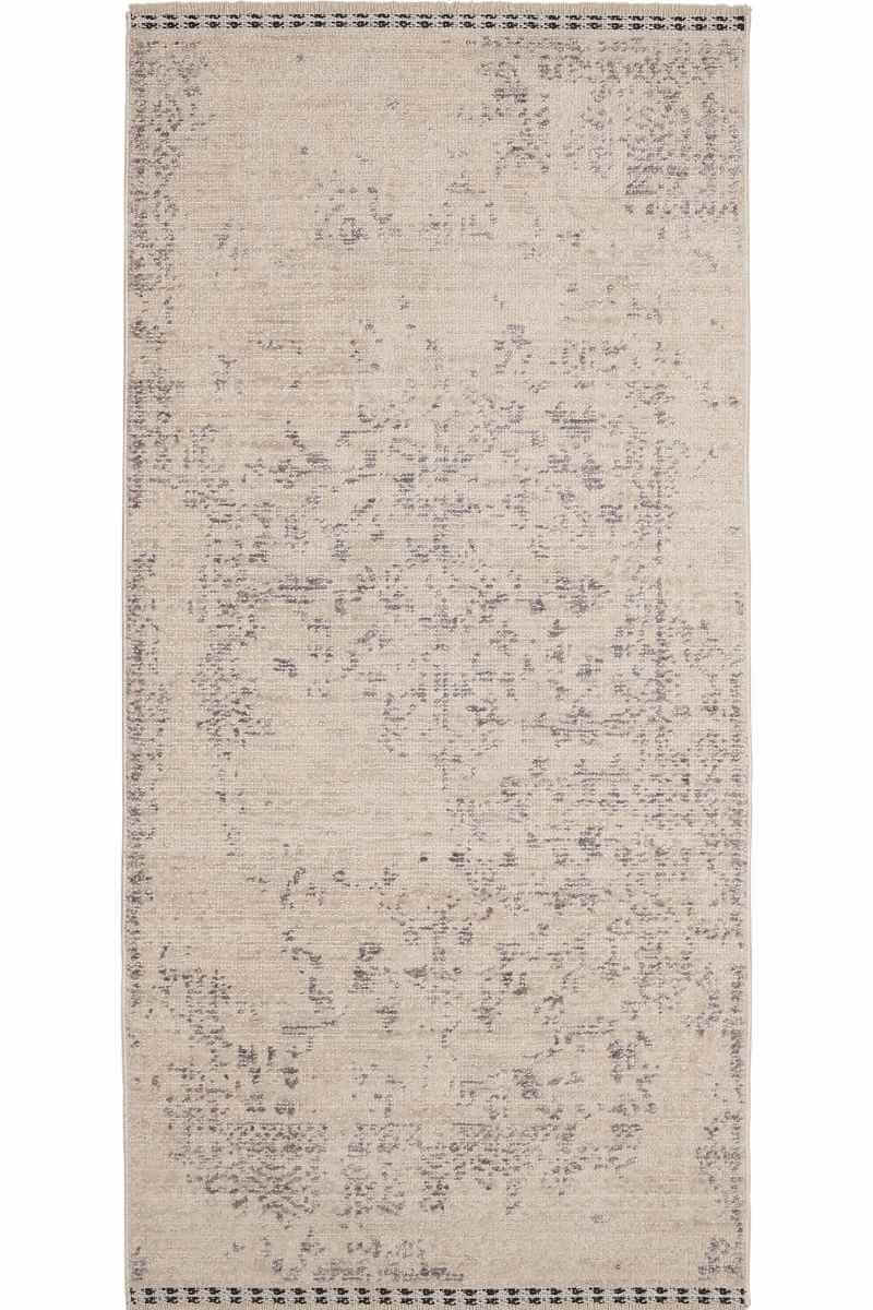Traditional Medallion Vintage Rug with Cotton Fringe
