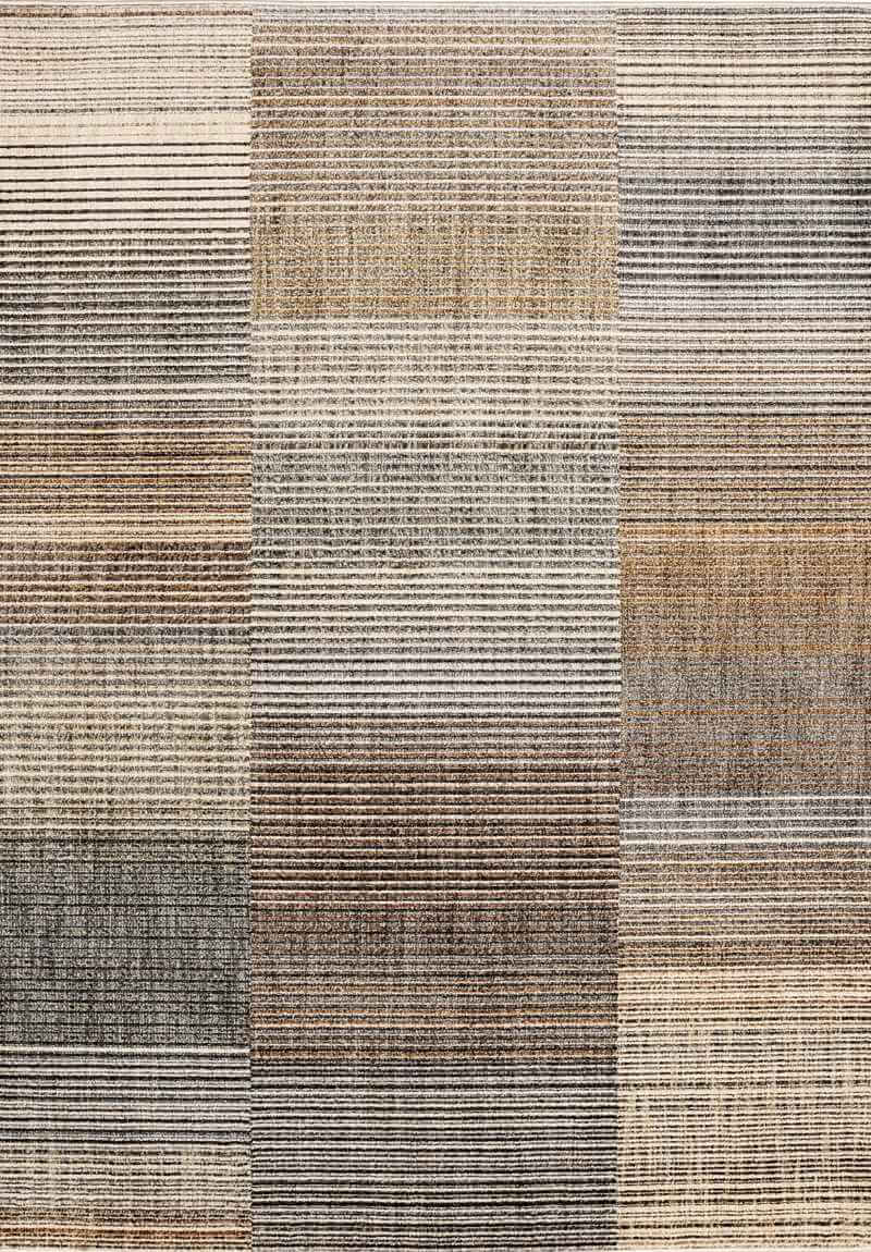 Aspre Shades Lines Rug – Brown Striped