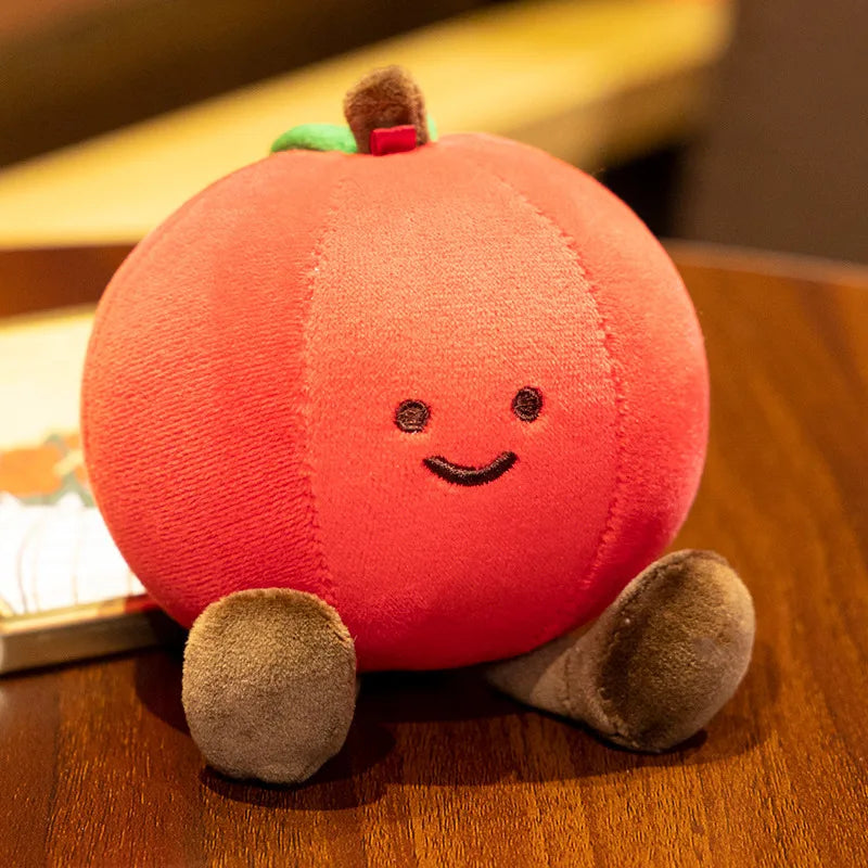 Christmas Decorative Cushion Santa Claus Toy Apple Peaceful Fruit Christmas wreath Cushion Gingerbread Man Cartoon Style