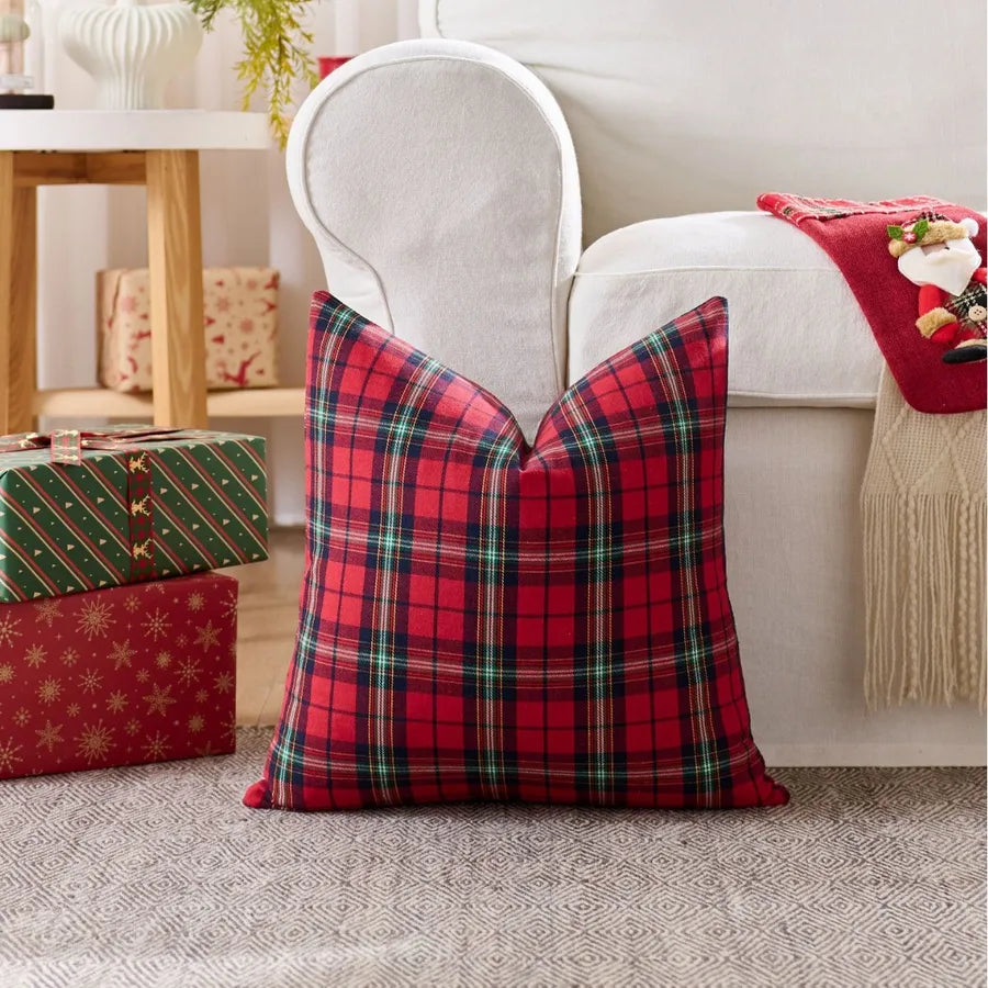 Christmas Deer Pillow Nordic Ins Style Sofa Living Room Decorative Cushion Cover Holiday Decoration Simple Printed Throw Pillow