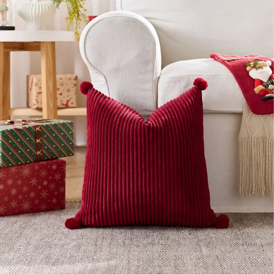 Christmas Deer Pillow Nordic Ins Style Sofa Living Room Decorative Cushion Cover Holiday Decoration Simple Printed Throw Pillow