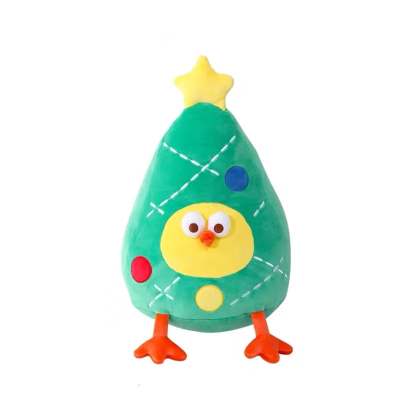 Christmas Decorative Cushion Santa Claus Toy Apple Peaceful Fruit Christmas wreath Cushion Gingerbread Man Cartoon Style