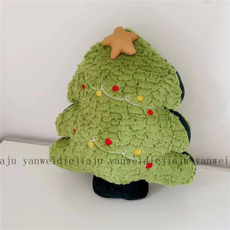 Christmas Decorative Cushion Santa Claus Toy Apple Peaceful Fruit Christmas wreath Cushion Gingerbread Man Cartoon Style