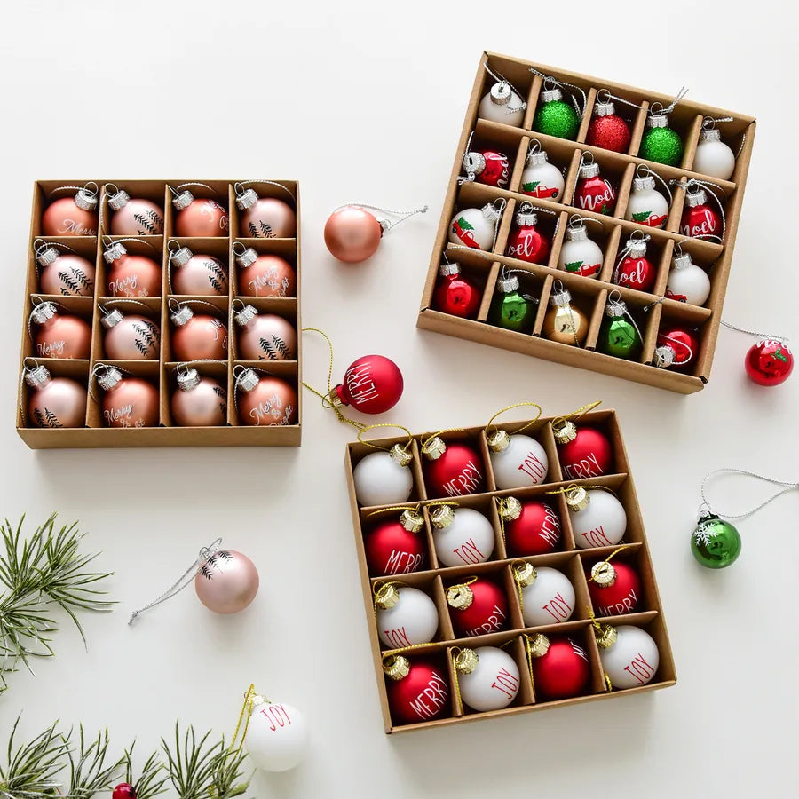 New Christmas Decoration Christmas Glass Ball Pendant Christmas Tree Decoration Painted Ball Pendant Scene Layout