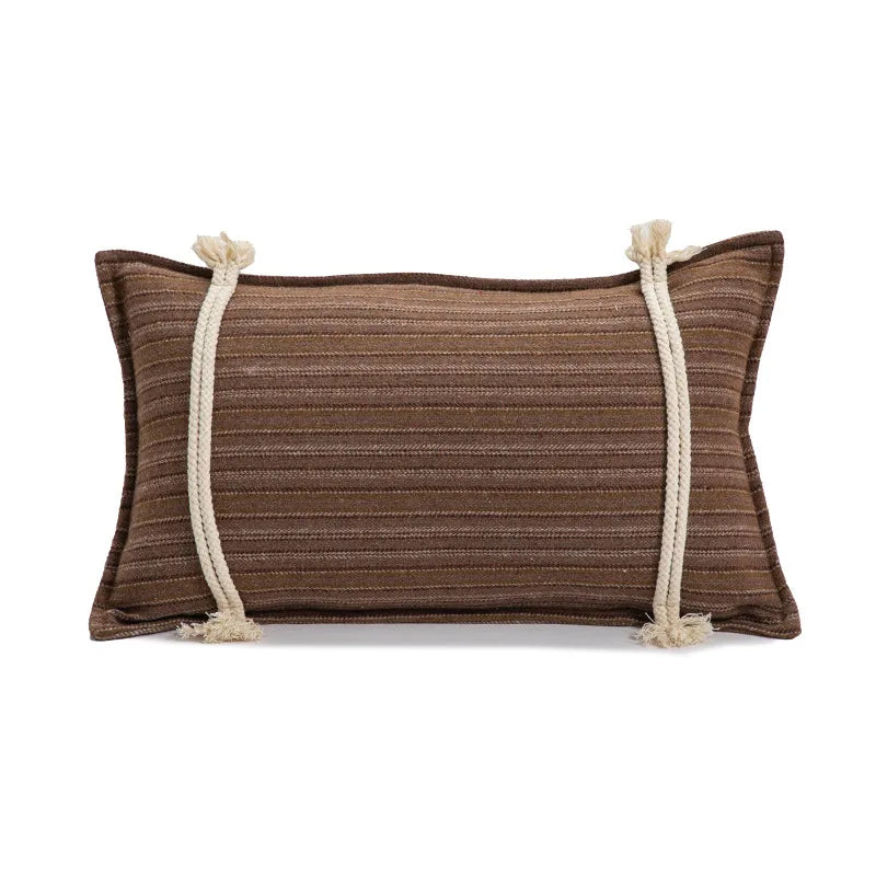 Christmas Trim Embroidered Velvet Pillow Cover Office Chair Cushion Bedroom Bedside Pillow New Arrival Festive Christmas Style